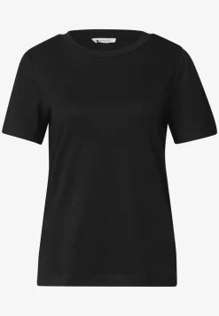 T-Shirt mit gerafftem Ärmel