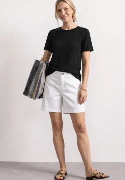 T-Shirt mit gerafftem Ärmel