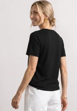 T-Shirt mit gerafftem Ärmel