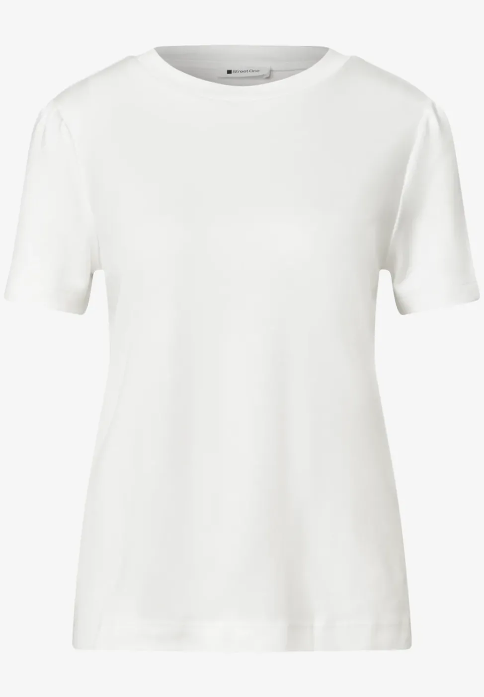 T-Shirt mit gerafftem Ärmel