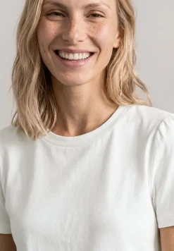 T-Shirt mit gerafftem Ärmel