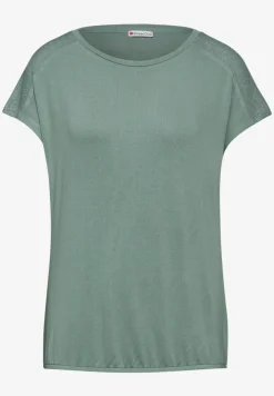 T-Shirt mit Glanz-Detail