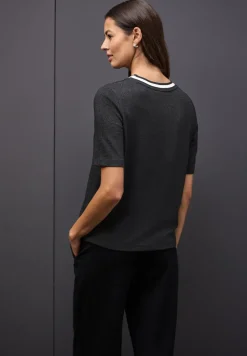 T-Shirt mit Glitzerdetails