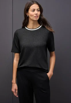 T-Shirt mit Glitzerdetails