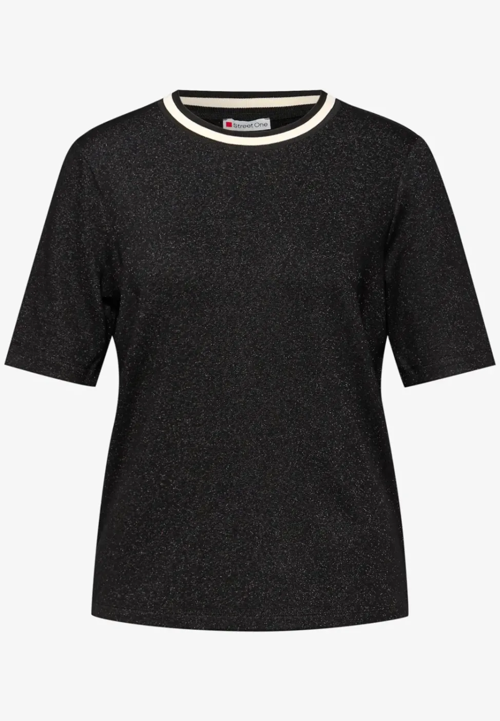 T-Shirt mit Glitzerdetails