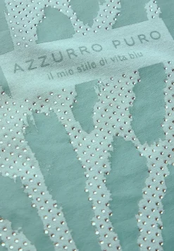T-Shirt mit Glitzer-Print