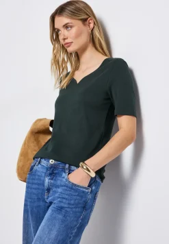 T-Shirt mit Herzausschnitt