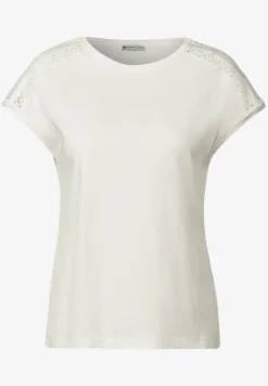 T-Shirt mit Häkeldetails
