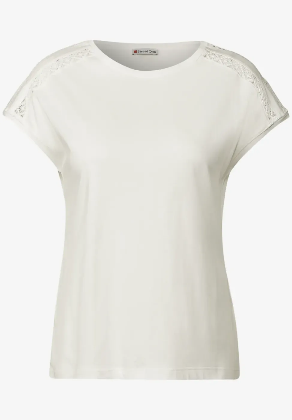 T-Shirt mit Häkeldetails