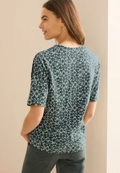 T-Shirt mit Knopfdetail