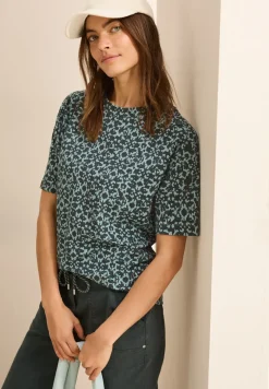 T-Shirt mit Knopfdetail