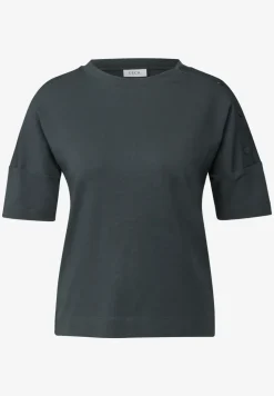 T-Shirt mit Knopfdetail