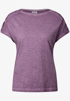 T-Shirt mit Knopfdetail