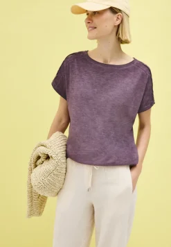 T-Shirt mit Knopfdetail