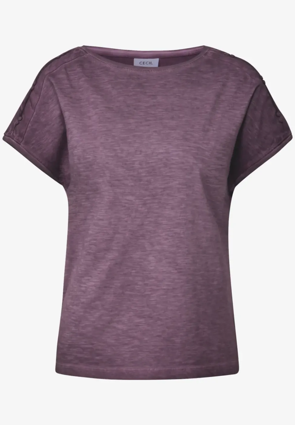 T-Shirt mit Knopfdetail