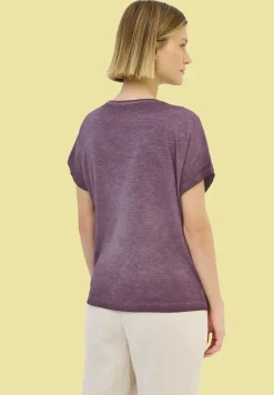 T-Shirt mit Knopfdetail
