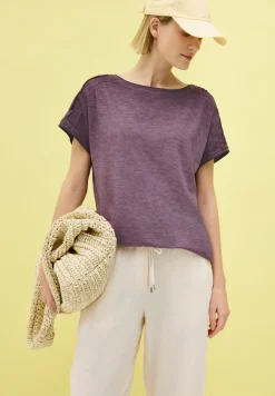 T-Shirt mit Knopfdetail