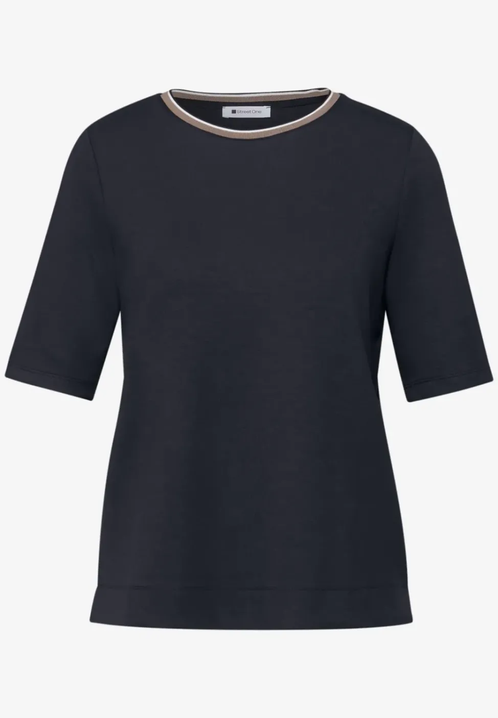 T-Shirt mit Kontrastdetail