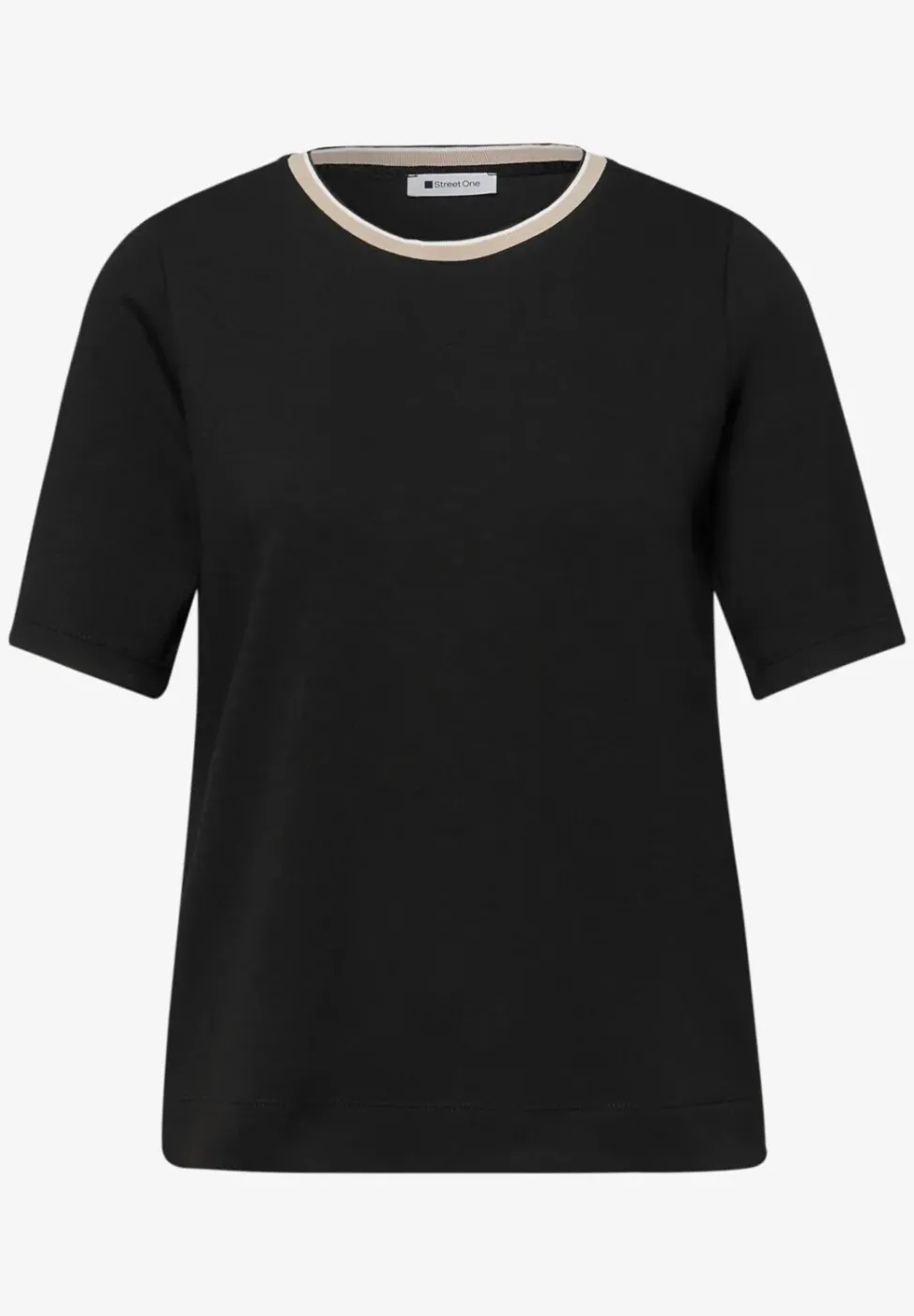 T-Shirt mit Kontrastdetail