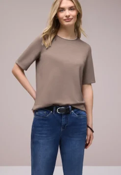 T-Shirt mit Kontrastdetail