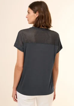 T-Shirt mit Meshdetail