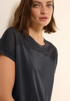 T-Shirt mit Meshdetail