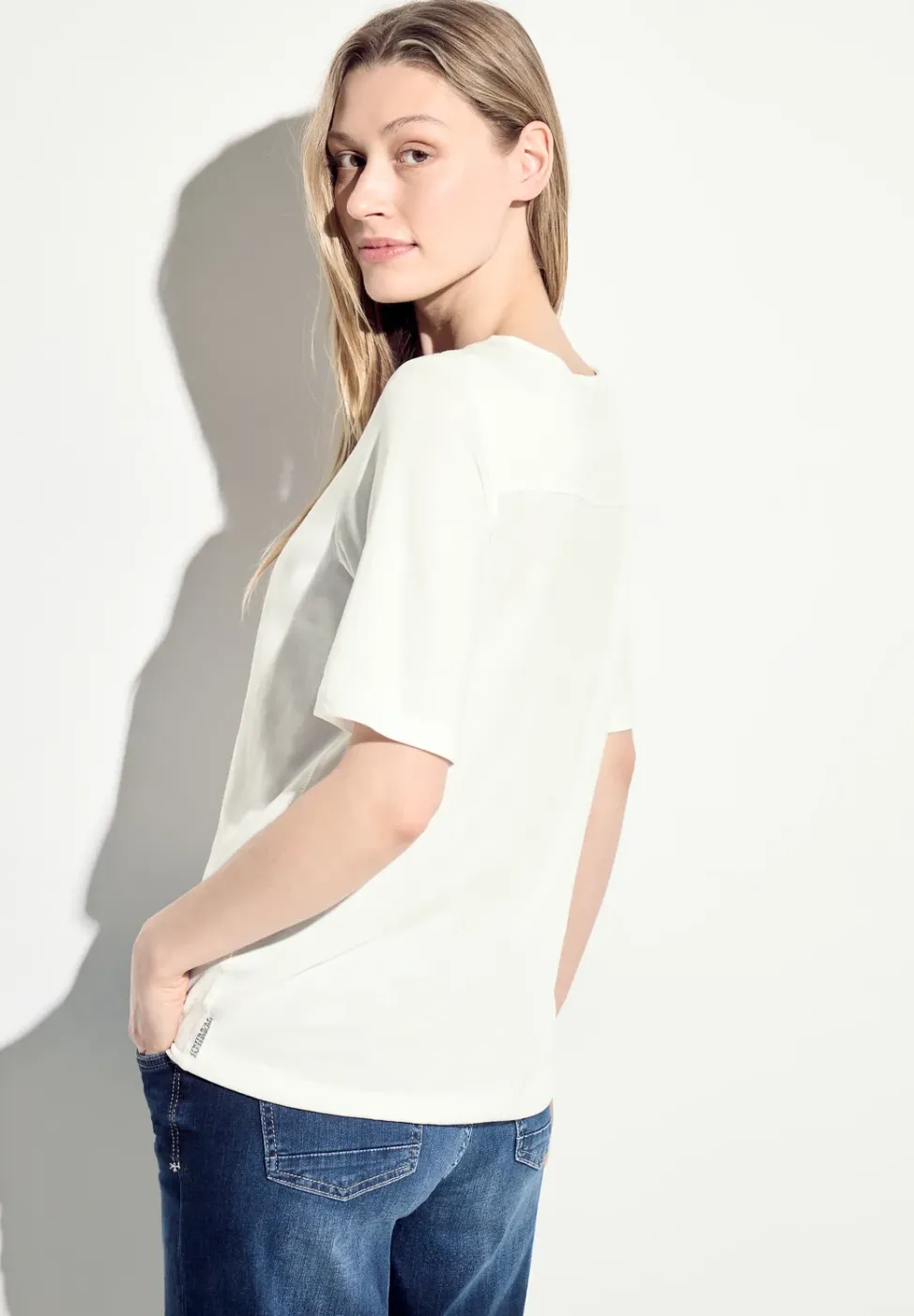 T-Shirt mit Print Detail