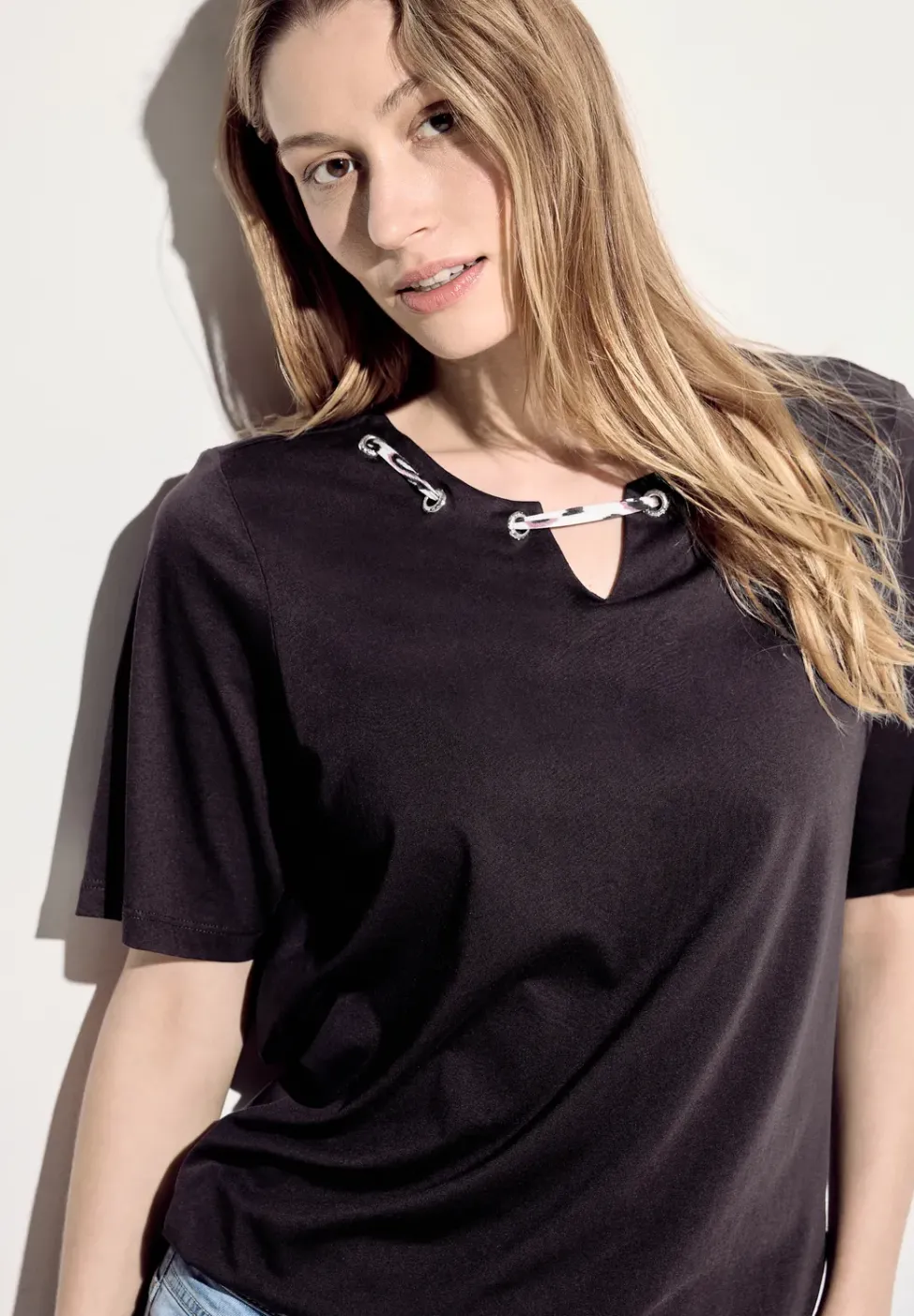 T-Shirt mit Print Detail