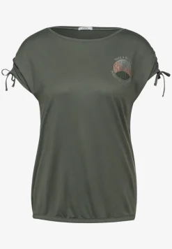 T-Shirt mit Raffung