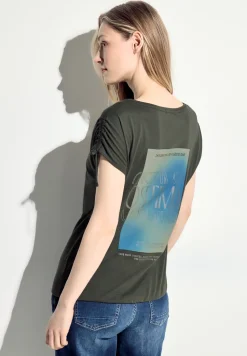 T-Shirt mit Raffung