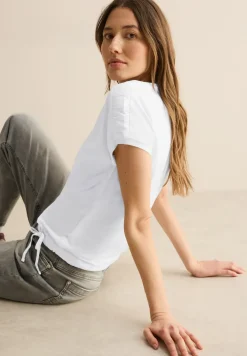T-Shirt mit Raffung