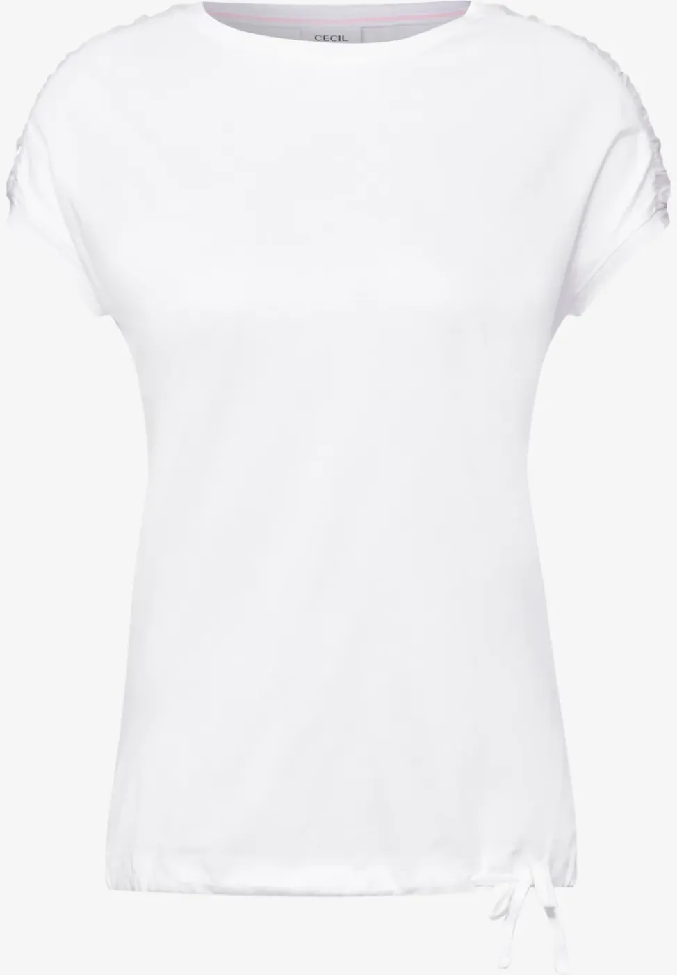 T-Shirt mit Raffung