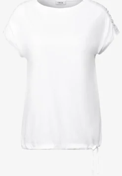 T-Shirt mit Raffung