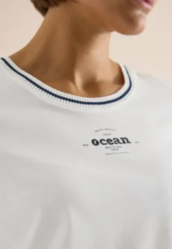 T-Shirt mit Rippdetails