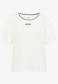 T-Shirt mit Rippdetails