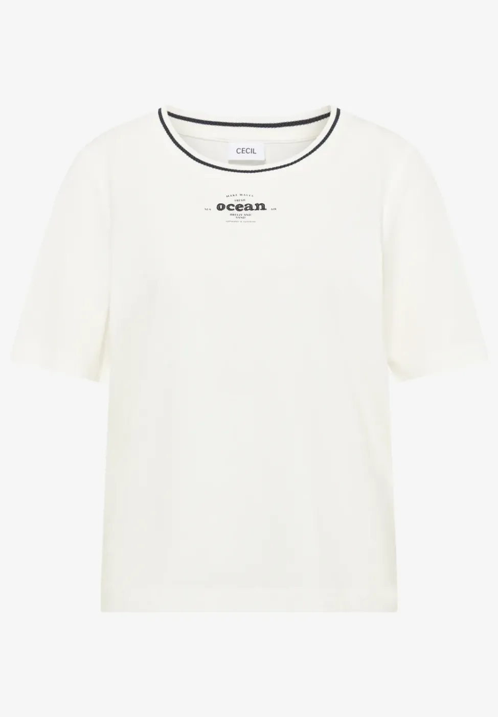 T-Shirt mit Rippdetails
