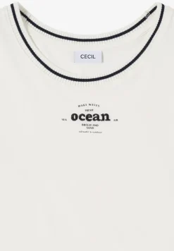 T-Shirt mit Rippdetails