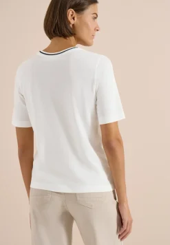T-Shirt mit Rippdetails