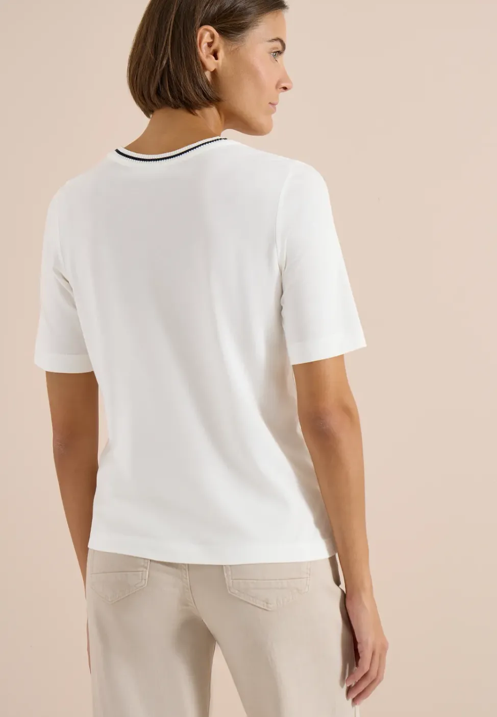 T-Shirt mit Rippdetails