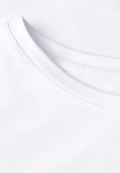 T-Shirt mit Rundhals in Unifarbe