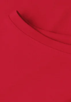 T-Shirt mit Rundhals in Unifarbe