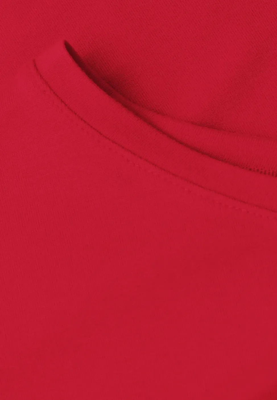 T-Shirt mit Rundhals in Unifarbe