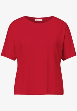 T-Shirt mit Rundhals in Unifarbe