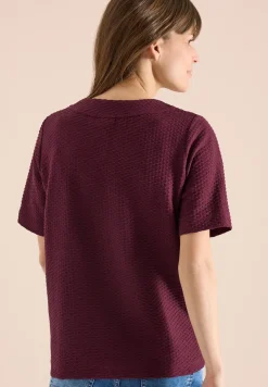 T-Shirt mit Rundhals mit Tunnelzug