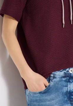 T-Shirt mit Rundhals mit Tunnelzug
