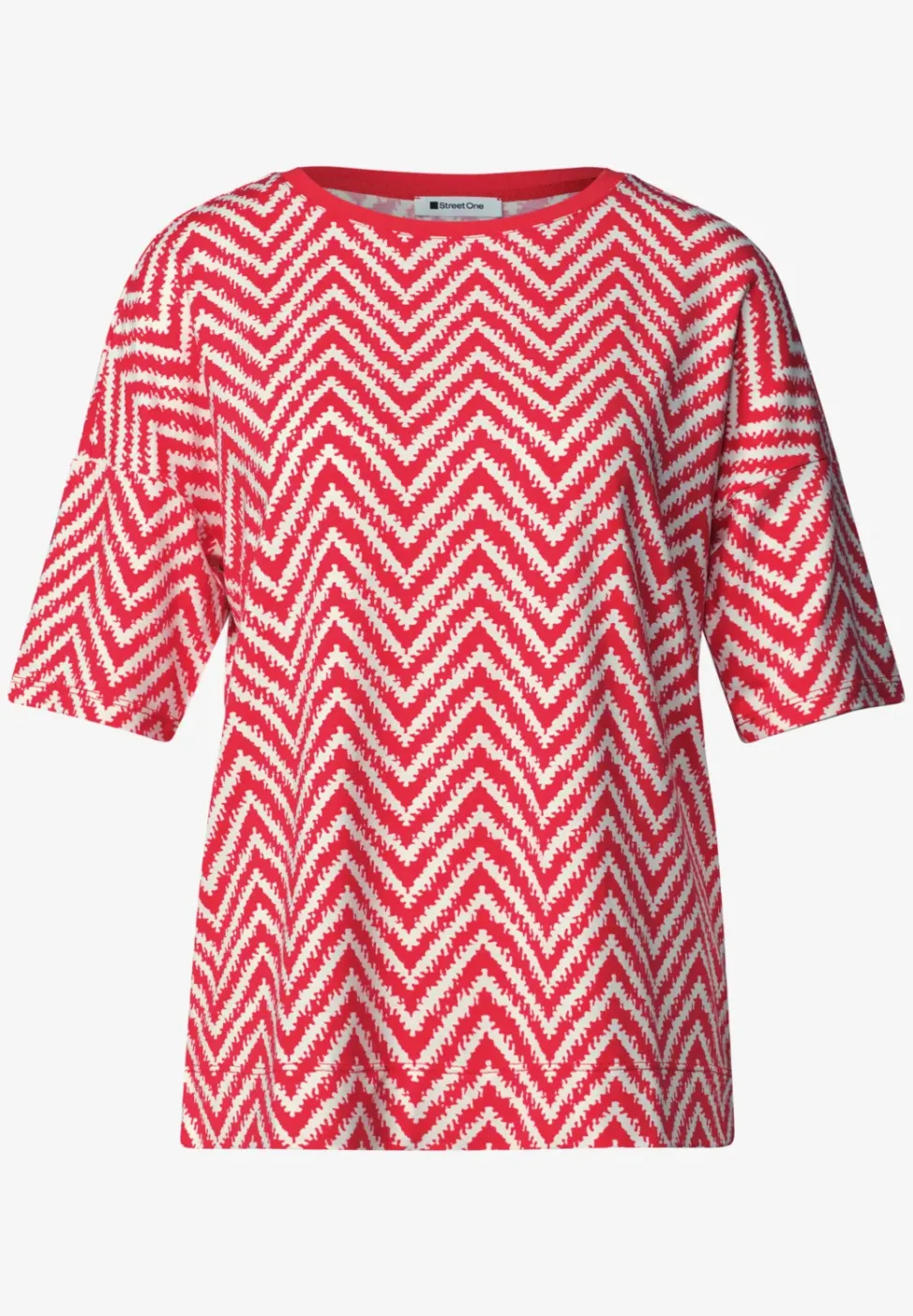 T-Shirt mit Rundhals und All-over-Print