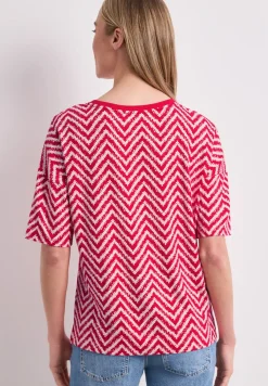 T-Shirt mit Rundhals und All-over-Print