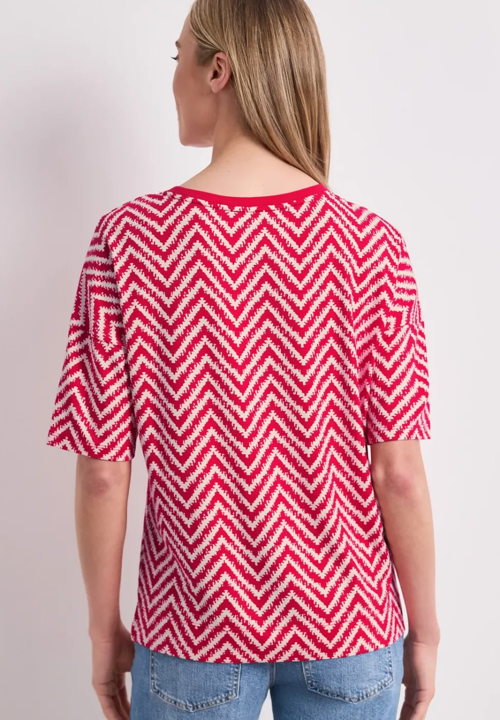T-Shirt mit Rundhals und All-over-Print