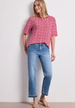 T-Shirt mit Rundhals und All-over-Print