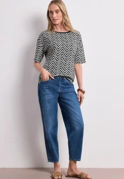 T-Shirt mit Rundhals und All-over-Print
